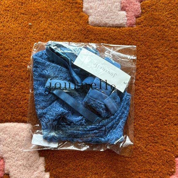 Journelle Allegra Balconette Bra in Forget Me Not Blue - Picture 5 of 6